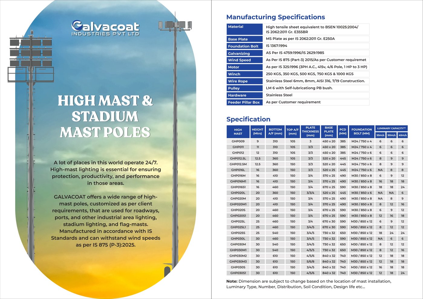 High Mast Poles
